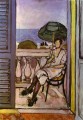 Mujer con paraguas 1919 fauvista